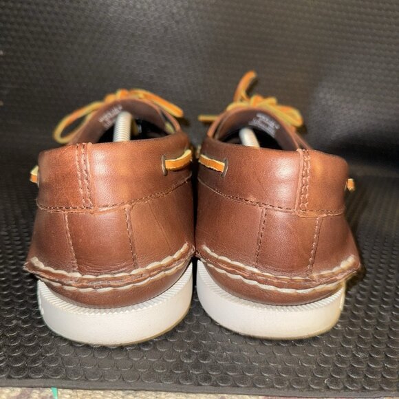 Sperry X J.Crew Original Two-Eye Brown Leather Comfort Boat Shoes Men’s Size 13 - Picture 3 of 8